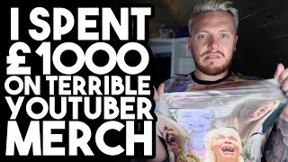 I Spent £1000 on TERRIBLE YouTuber Merch [upl. by Ecnerret61]