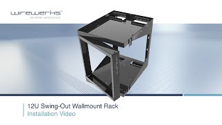 12U SwingOut Wallmount Rack [upl. by Leibarg]