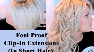 Easiest Way To Blend Extensions In Short Hair [upl. by Bhayani]