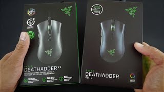 Unboxing the NEW Razer DeathAdder V2 and Comparison to DeathAdder Elite [upl. by Kepner]