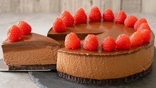 How to Make No Bake Chocolate Cheesecake [upl. by Eissej564]