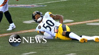 Steelers linebacker suffers major back injury [upl. by Adnorrahs]