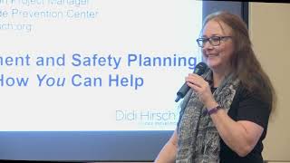 Suicide Prevention Workshop Suicide Risk Assessment and Safety Planning [upl. by Lirba]