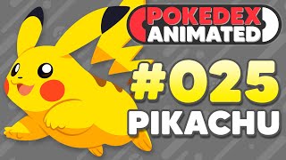 Pokedex Animated  Pikachu [upl. by Yirinec737]