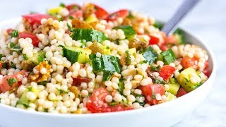 Easy Couscous Salad Recipe [upl. by Hcone]