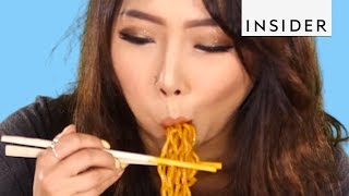 We Tried The Nuclear Fire Noodle Challenge [upl. by Nesta]