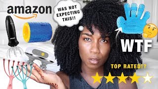 Testing TOP RATED SCALP MASSAGERS on Amazon  WAS NOT Expecting THIS [upl. by Odinevneib]