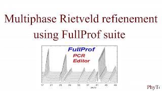 Multiphase rietveld refinement with FullProf suite  a step by step tutorial [upl. by Ynohtnacram]