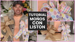 COMO HACER MOÑOS DE LISTON  Tutorial En Español [upl. by Niran362]