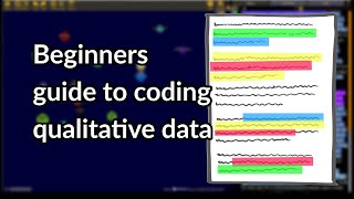 Beginners guide to coding qualitative data [upl. by Ruprecht]