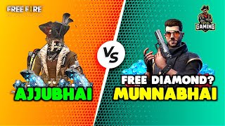 Ajjubhai94 vs Munnabhai Best Clash Battle Who will Win  Garena Free Fire [upl. by Heddi]