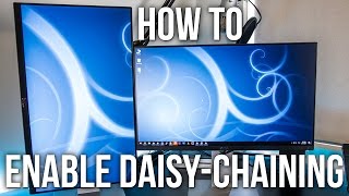 How To Enable DaisyChaining On The Dell U2414H Monitor [upl. by Aholah]