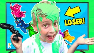 Loser Gets Slimed Gaming with Consequences KidCIty [upl. by Aiken]