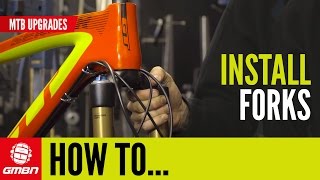 How To Install Forks  MTB Maintenance [upl. by Britney]