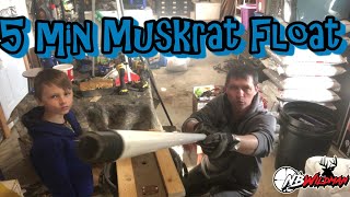 DIY 5 Minute Muskrat Float Super Easy [upl. by Margaret]