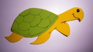 Manualidades tortuga con goma eva DIY foam tortoise turtle foami [upl. by Acquah]