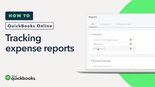 How to track what youve spent expense reports  QuickBooks Online tutorial [upl. by Lyrahc]