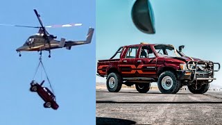 Toyota Hilux Gets Dropped 10000ft HILUX TEST 4 [upl. by Borgeson]