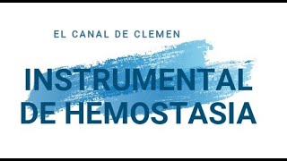 Instrumental de Hemostasia [upl. by Htebzil505]