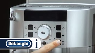 Magnifica S  How to set the Auto Off on your coffee machine [upl. by Ainevuol883]