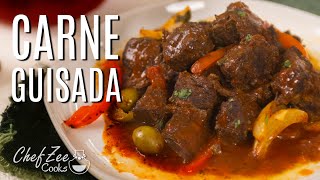 Easy Carne Guisada Recipe  Pressure Cooker Beef Stew  Chef Zee Cooks [upl. by Ellekram]