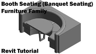 Revit Tutorial  Booth Seating Banquet Seating [upl. by Tima748]