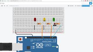 Arduino UNO Tutorial 2  Street Light Project Basic [upl. by Nobie]