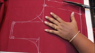 Cross Cut Blouse Cutting amp Stitching DIY PART 1 [upl. by Catherin470]