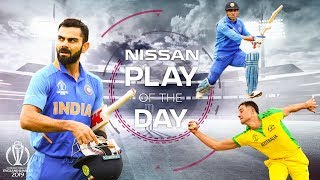 Dhoni Shot Stoinis Grab  Nissan Play of the Day  India vs Australia  ICC Cricket World Cup 2019 [upl. by Kingsbury]