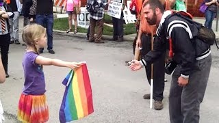 First Grader Stands Up To Homophobic Hate Monger [upl. by Nnayhs86]