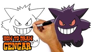 How to Draw Pokemon  Gengar [upl. by Retrak]