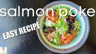 Salmon Poke Bowl  Easy amp Delicious [upl. by Cecilla]