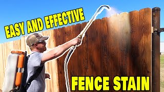 Easy Fence Staining With Even Coverage  Wood Defender Workshop [upl. by Lezlie454]