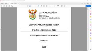 Gr 11 Phase 1 Step 1  Folder amp basic document [upl. by Ititrefen]