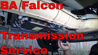 BA Falcon  Automatic Transmission Service  BA BF amp FG falcon four speeds [upl. by Ecirtram]