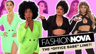 Trying CRAZY Work Outfits from Fashion Nova [upl. by Nairot262]