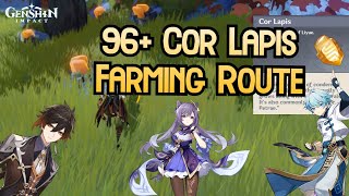 Efficient Cor Lapis Farming Routes  Genshin Impact [upl. by Nerol]