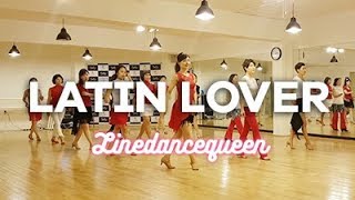 Latin Lover Line Dance Beginner Level Demo [upl. by Godfrey65]