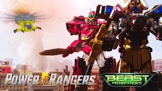 All Megazord Battles in Power Rangers Beast Morphers Episodes 1222  Power Rangers Official [upl. by Erehpotsirhc162]