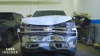 How Wrecked Cars Are Repaired  Cars Insider [upl. by Phila4]