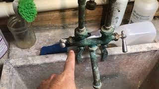 Fixing A Leaking Utility Sink Faucet [upl. by Erreipnaej185]