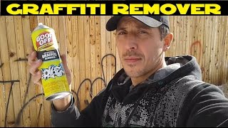 How to remove Graffiti easy with GOOF OFF [upl. by Eward667]