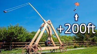 Launching a Trebuchet Straight UP [upl. by Irehj202]