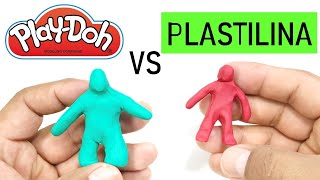 Características y pruebas de Play Doh vs Plastilina escolar  Mi mundo de Plastilina [upl. by Thanh]