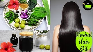 Homemade Herbal Hair Oil  How To Stop Hair Fall Naturally At Home  Hair Oil For Long amp Strong Hair [upl. by Erik]