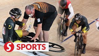 Azizul Shah Firdaus qualify for keirin quarterfinals [upl. by Larentia]