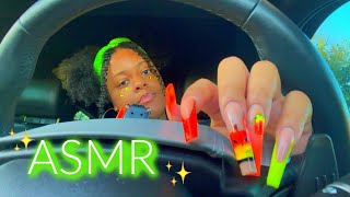 ASMR in my car 🚘💚✨fast amp tingly [upl. by Polito]