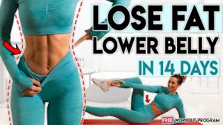 LOSE LOWER ABS FAT in 14 Days  5 minute Home Workout Program [upl. by Yona]