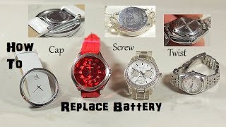 How To Replace Change Watch Battery [upl. by Zora]