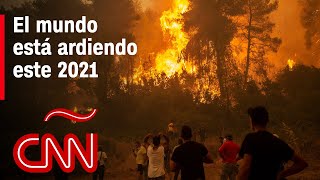 El mundo arde incendios forestales sin control en Norteamérica Sudamérica y el Mediterráneo [upl. by Aikrahs]